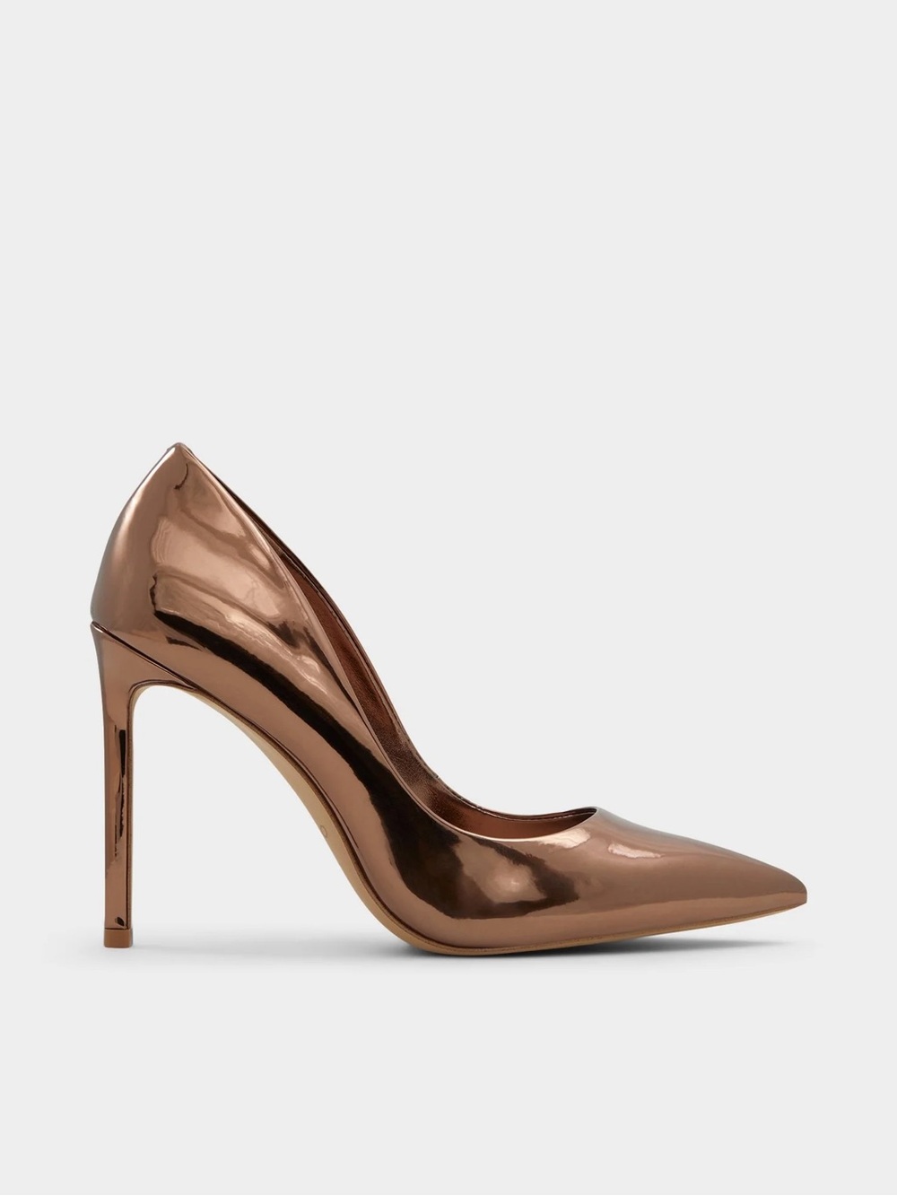 Aldo Metallic Bronze Pointed-Toe Stiletto Stressy 2.0